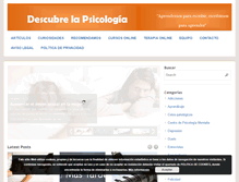 Tablet Screenshot of descubrelapsicologia.com